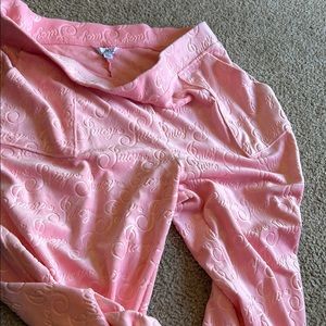Juicy Couture Pink Embossed pants